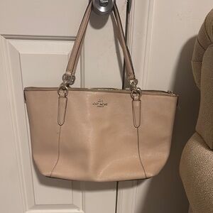 Coach Women's Tan Leather Tote Bag